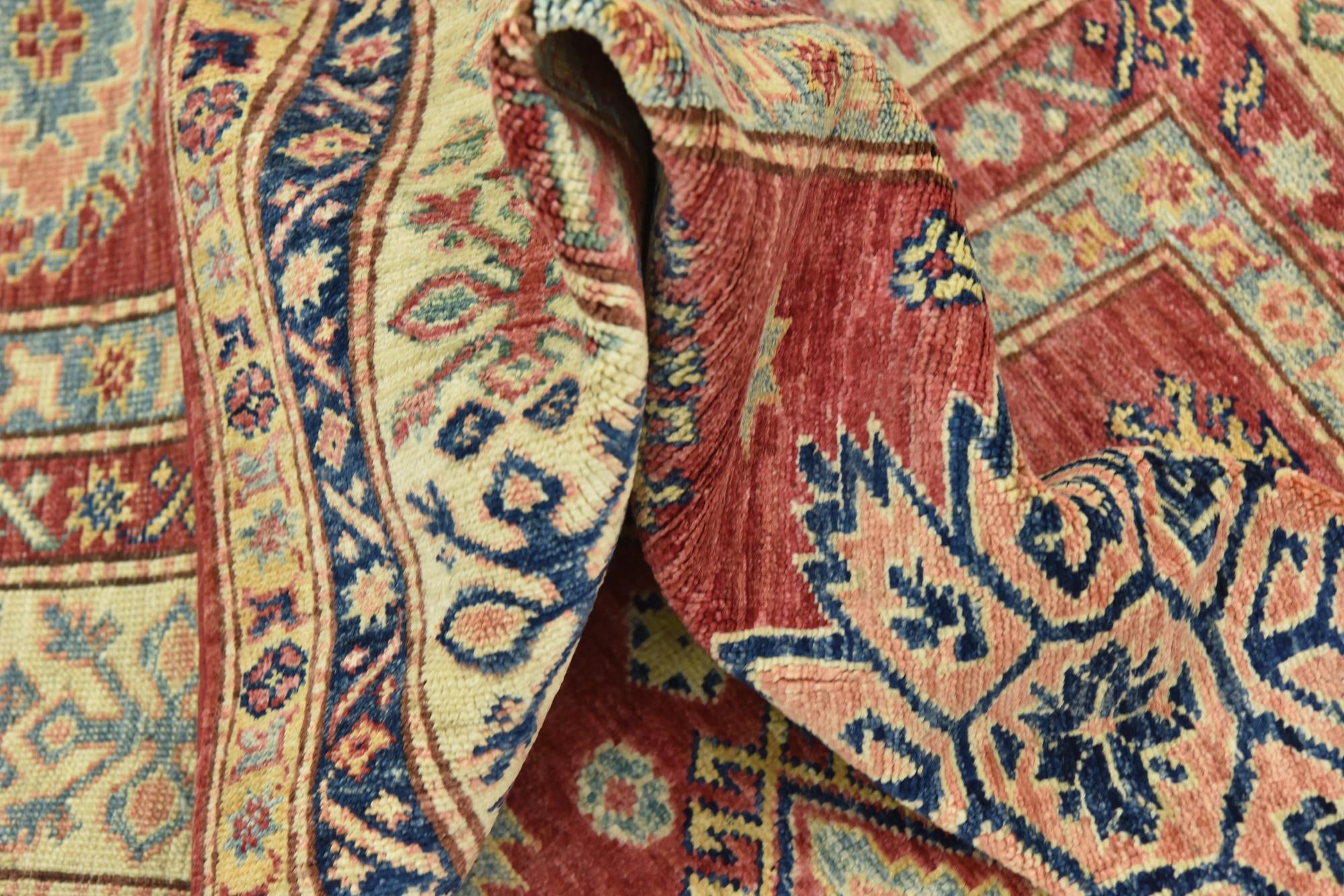 6' 7 x 9' 9 Hand Knotted Kazak Oriental Rug