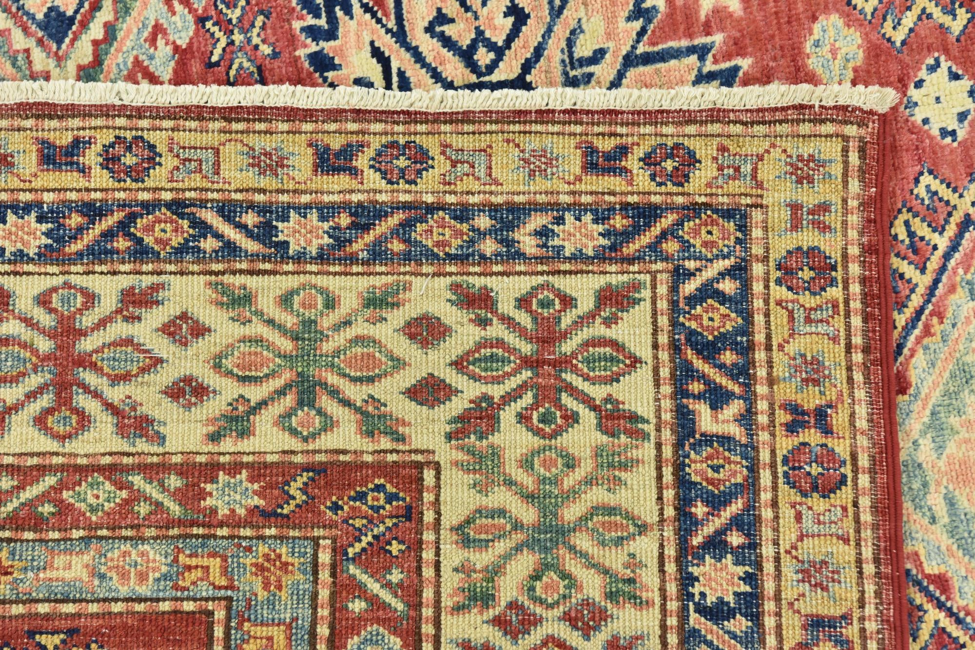 6' 7 x 9' 9 Hand Knotted Kazak Oriental Rug
