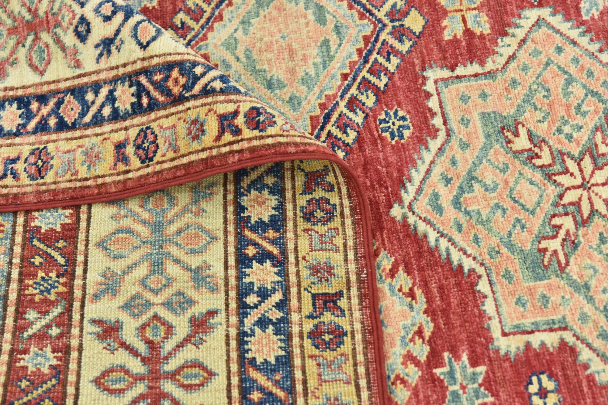6' 7 x 9' 9 Hand Knotted Kazak Oriental Rug