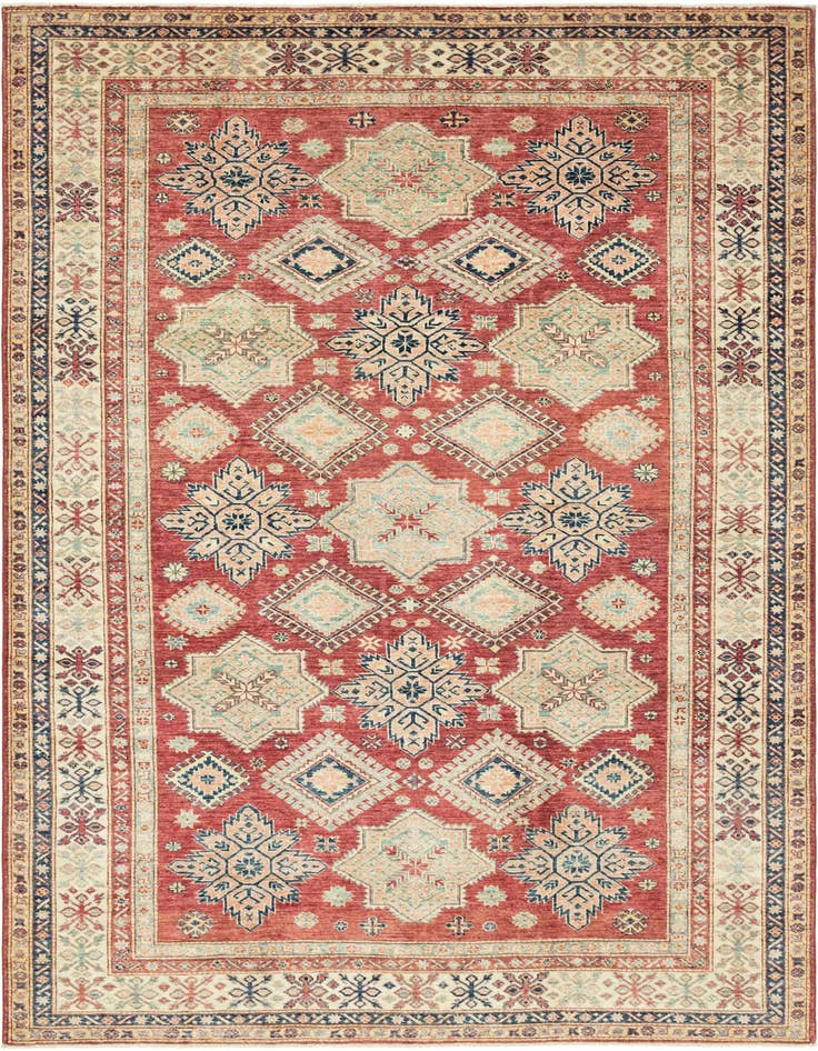 Detail image of 6' 7 x 9' 9 Hand Knotted Kazak Oriental Rug