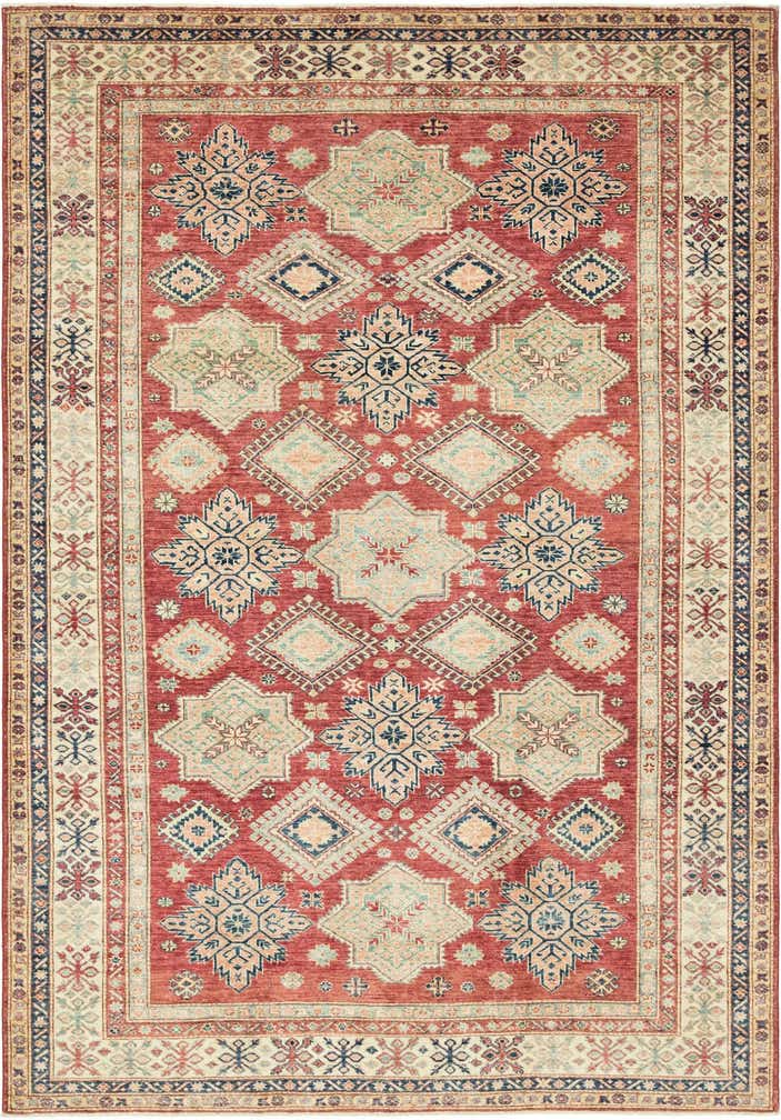 200cm x 295cm Handgeknüpft Kazak Orientalisch Teppich