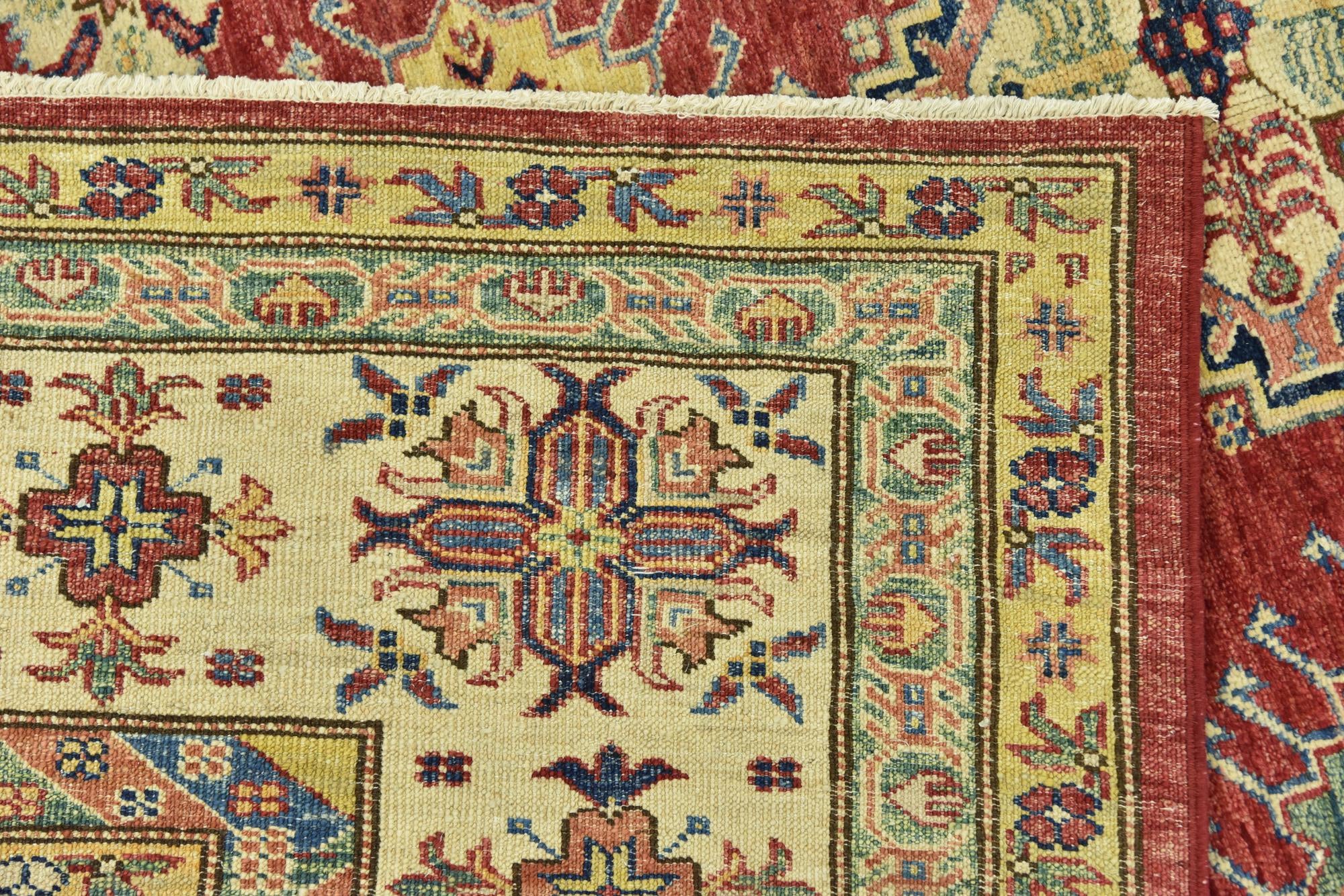 7' x 9' 9 Hand Knotted Kazak Oriental Rug