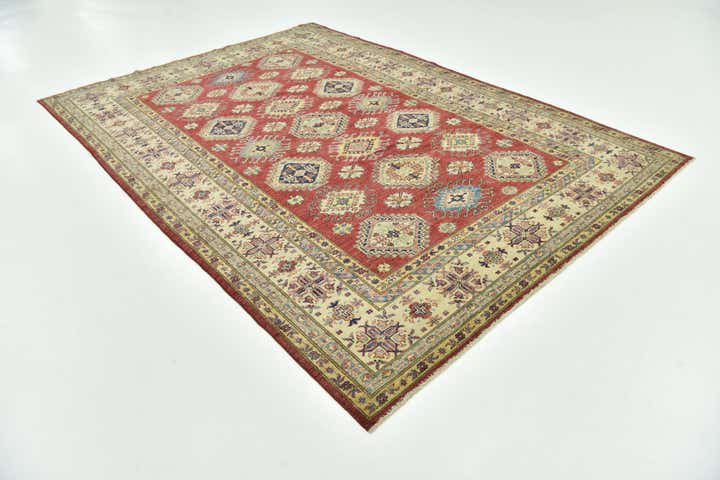 7' x 9' 9 Hand Knotted Kazak Oriental Rug