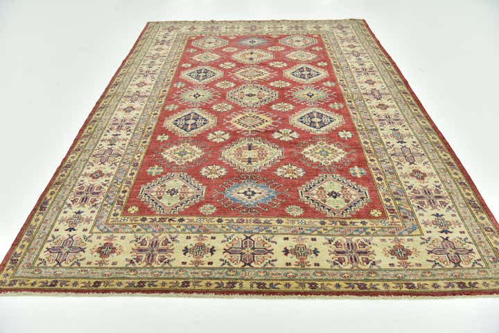 7' x 9' 9 Hand Knotted Kazak Oriental Rug