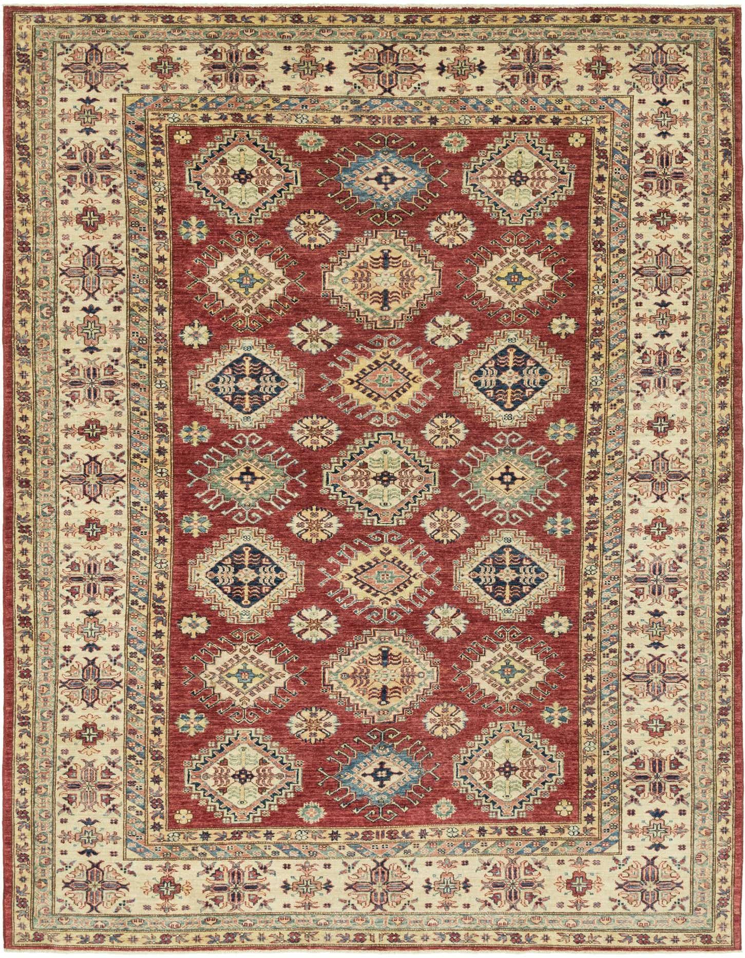 7' x 9' 9 Hand Knotted Kazak Oriental Rug