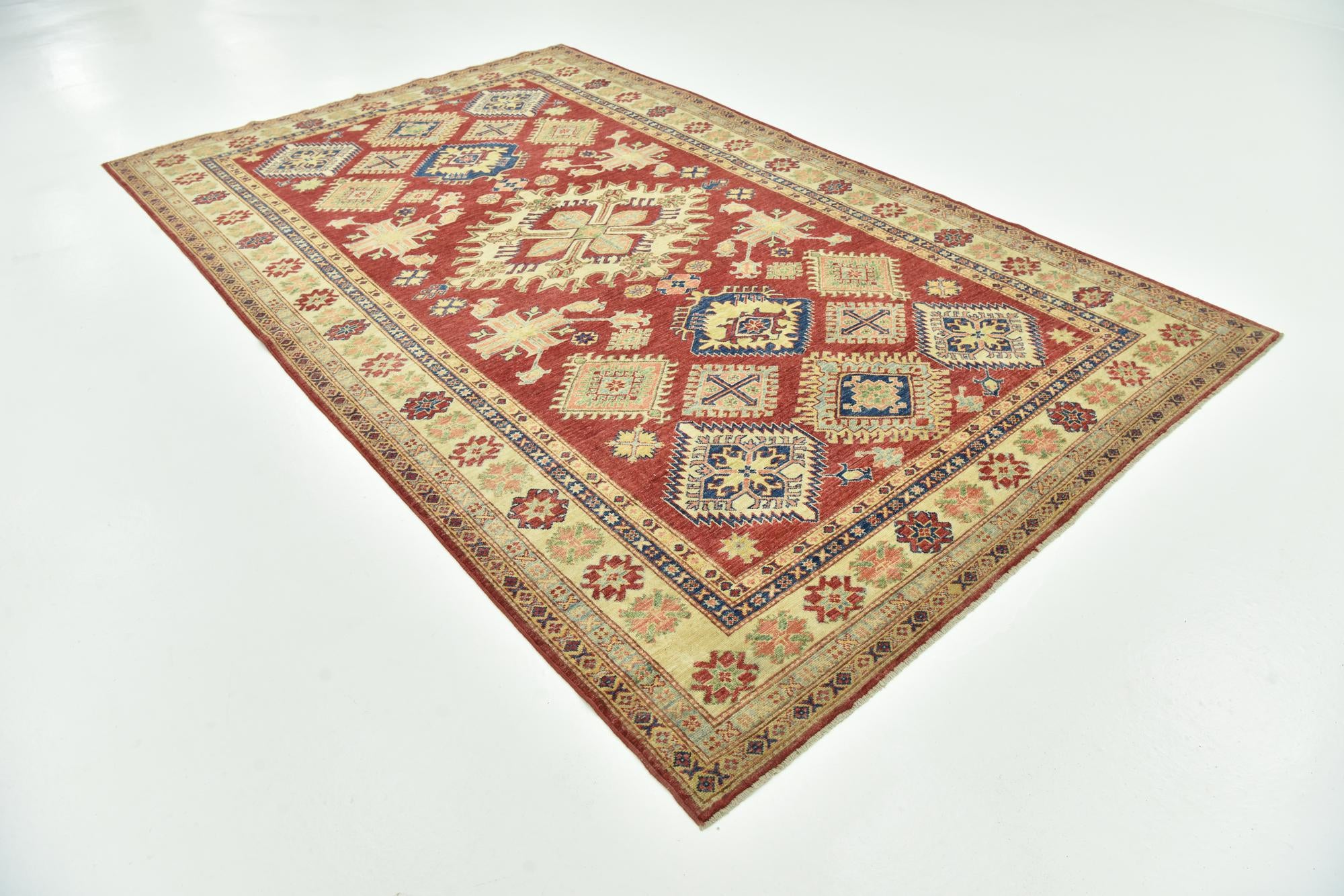 6' 6 x 10' 7 Hand Knotted Kazak Oriental Rug