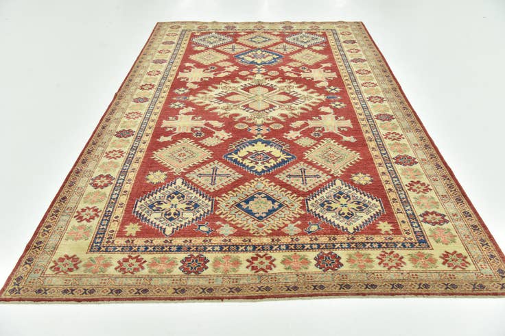 Detail image of 6' 6 x 10' 7 Hand Knotted Kazak Oriental Rug