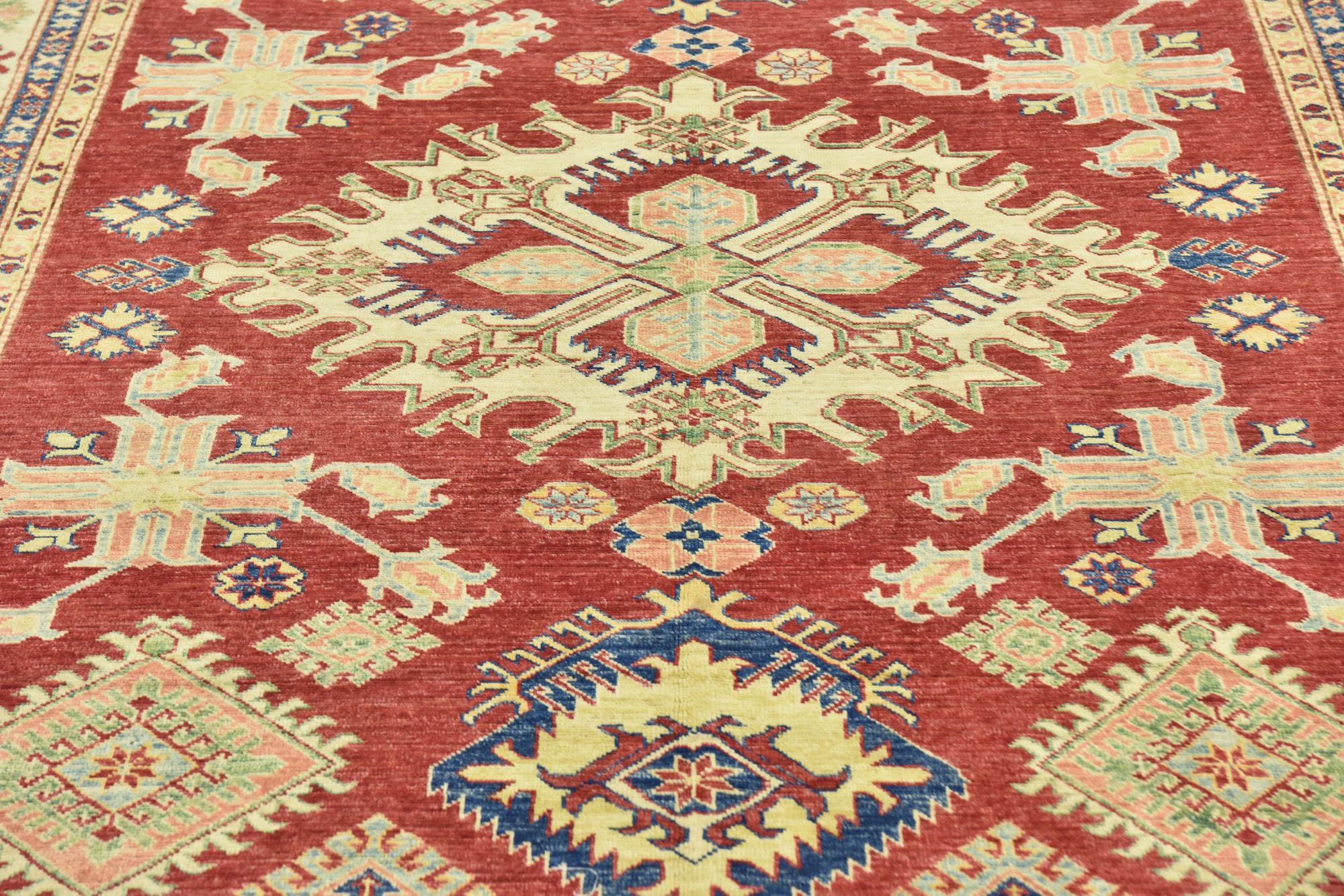 6' 6 x 10' 7 Hand Knotted Kazak Oriental Rug