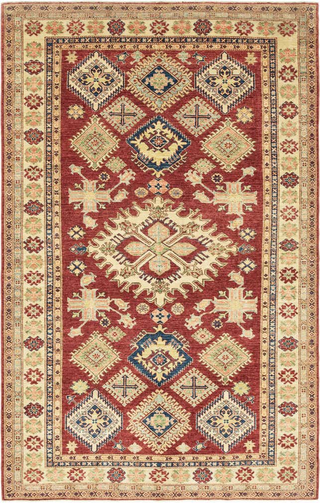 6' 6 x 10' 7 Hand Knotted Kazak Oriental Rug