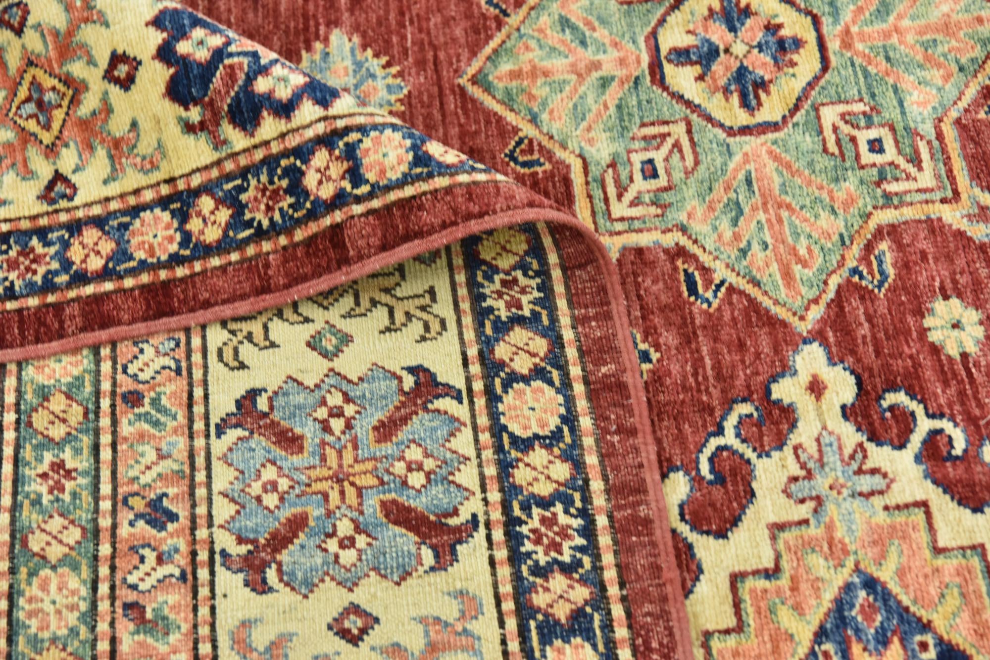 6' 8 x 10' 3 Hand Knotted Kazak Oriental Rug