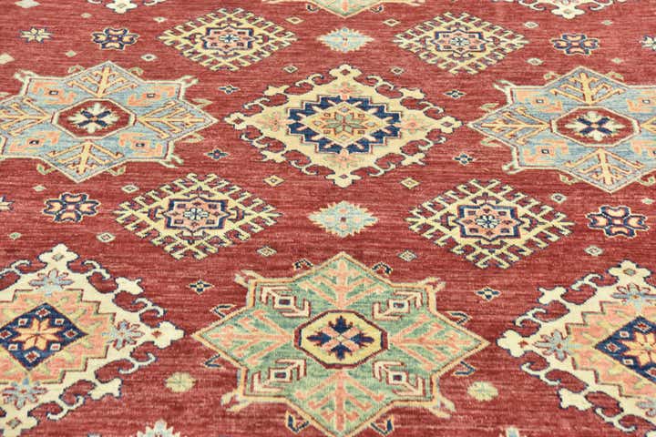 6' 8 x 10' 3 Hand Knotted Kazak Oriental Rug