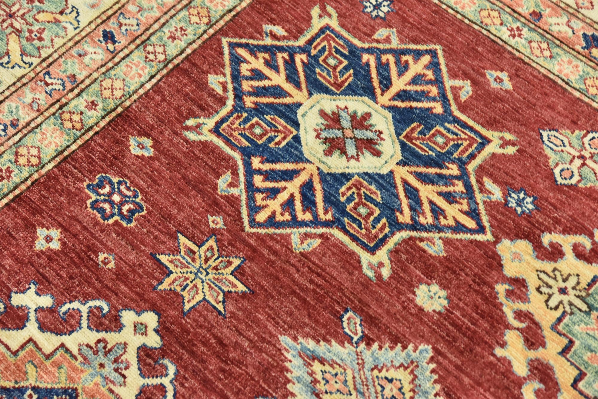6' 8 x 10' 3 Hand Knotted Kazak Oriental Rug