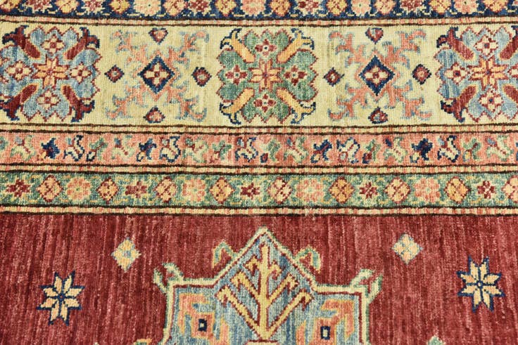 Detail image of 6' 8 x 10' 3 Hand Knotted Kazak Oriental Rug