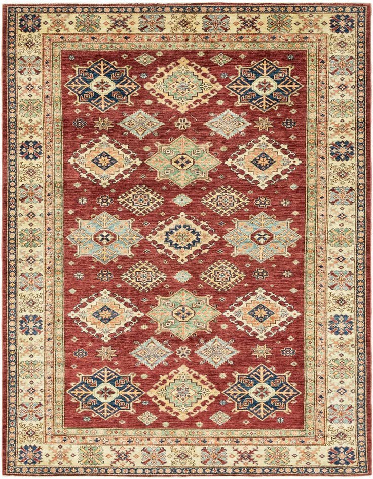 Detail image of 6' 8 x 10' 3 Hand Knotted Kazak Oriental Rug