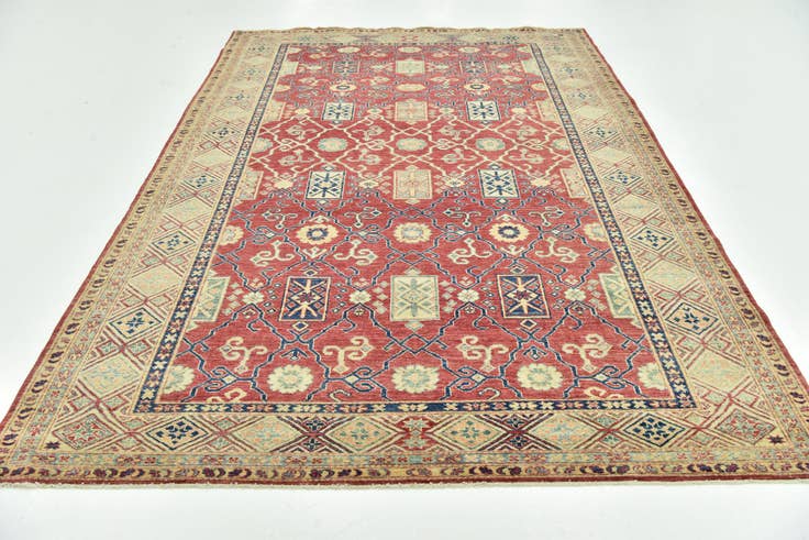 Detail image of 6' 8 x 9' 8 Hand Knotted Kazak Oriental Rug