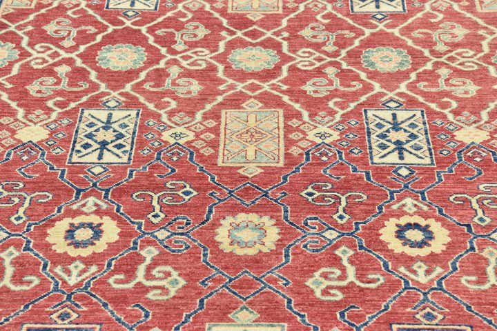 6' 8 x 9' 8 Hand Knotted Kazak Oriental Rug