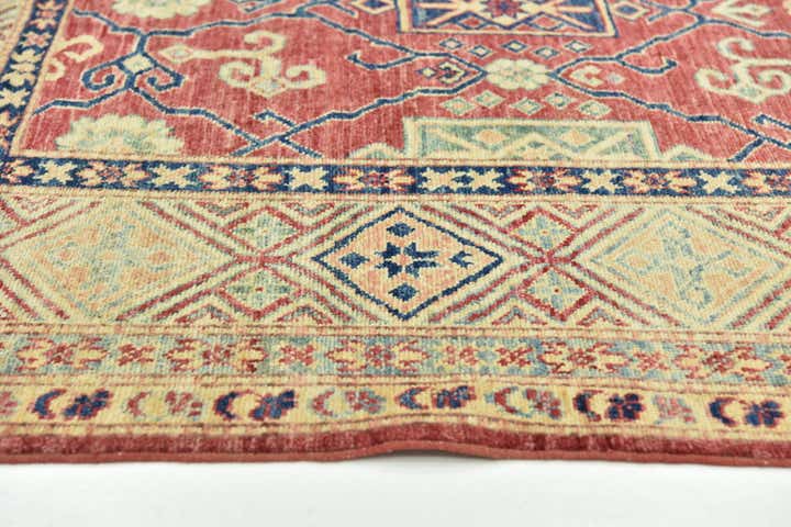 6' 8 x 9' 8 Hand Knotted Kazak Oriental Rug