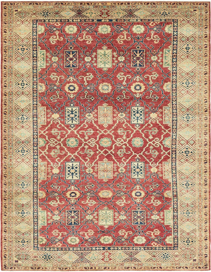 Detail image of 6' 8 x 9' 8 Hand Knotted Kazak Oriental Rug
