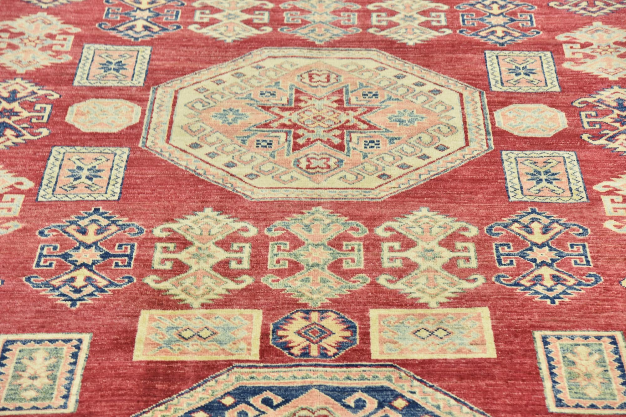 6' 9 x 9' 3 Hand Knotted Kazak Oriental Rug