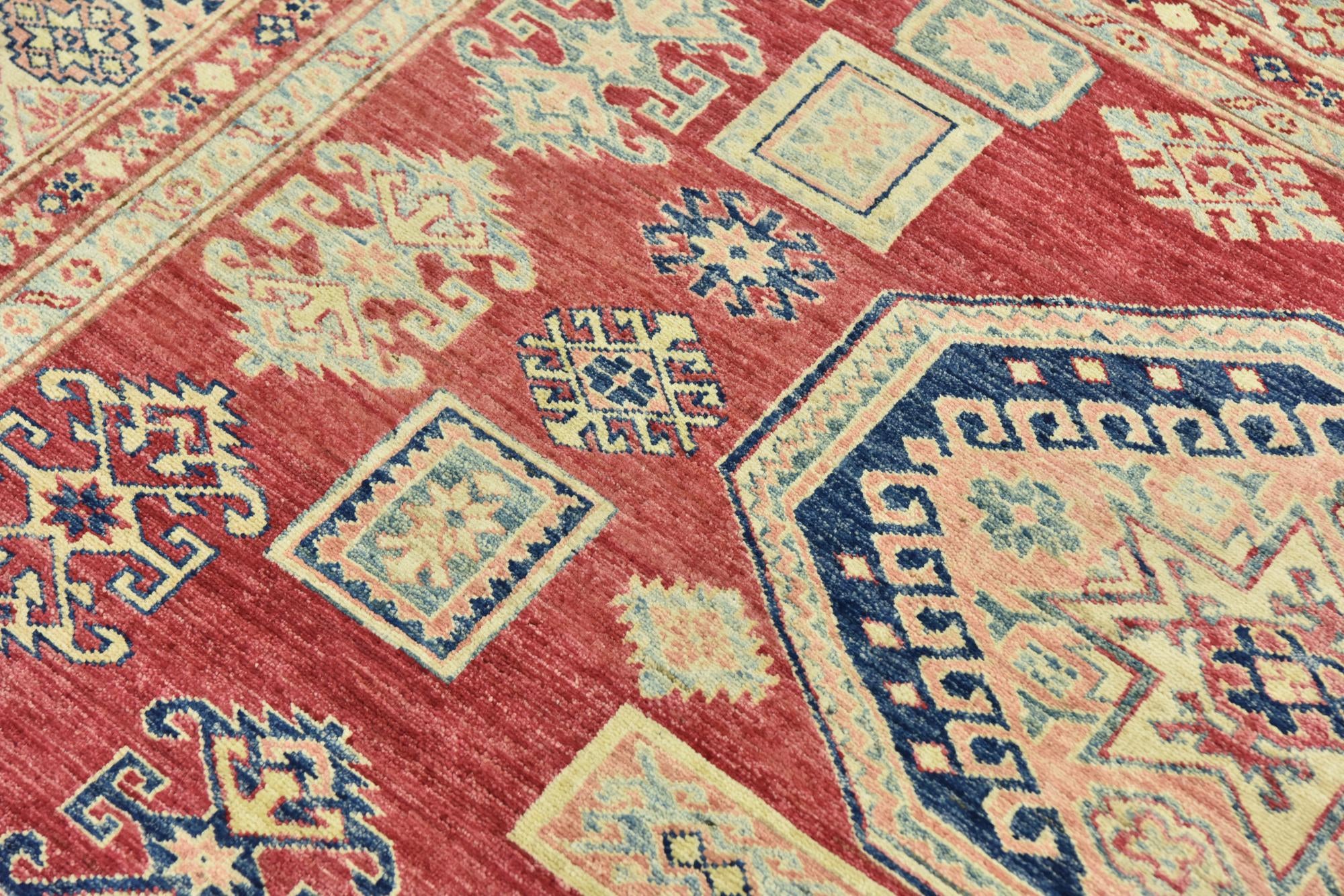 6' 9 x 9' 3 Hand Knotted Kazak Oriental Rug