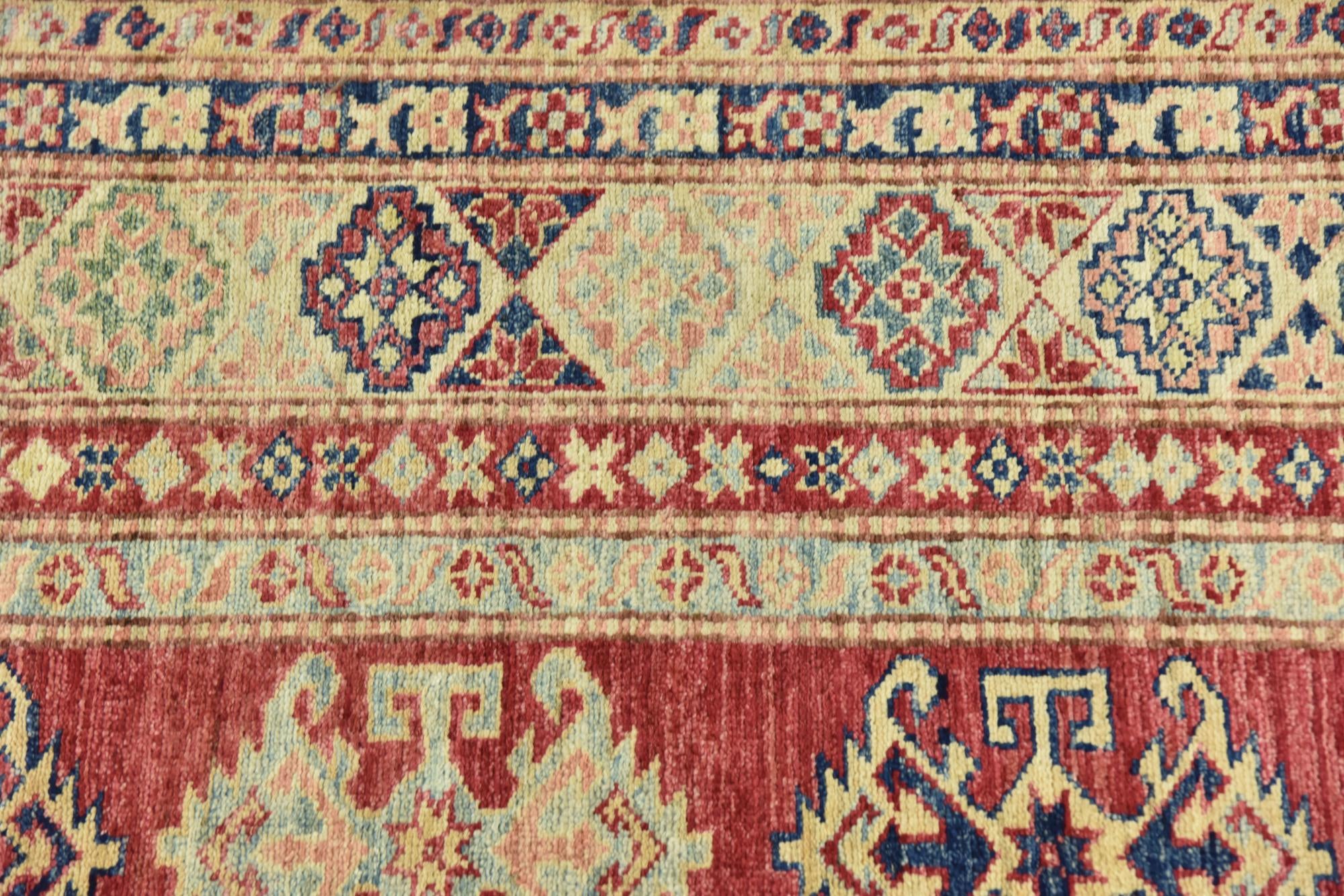 6' 9 x 9' 3 Hand Knotted Kazak Oriental Rug