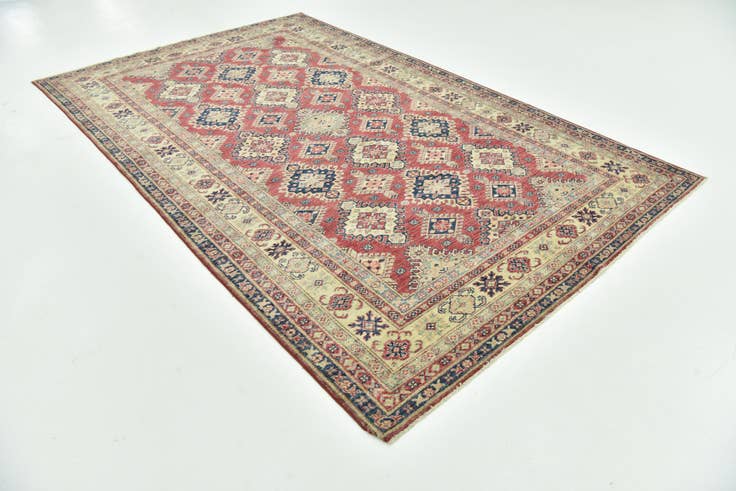 Detail image of 6' 4 x 10' 3 Hand Knotted Kazak Oriental Rug