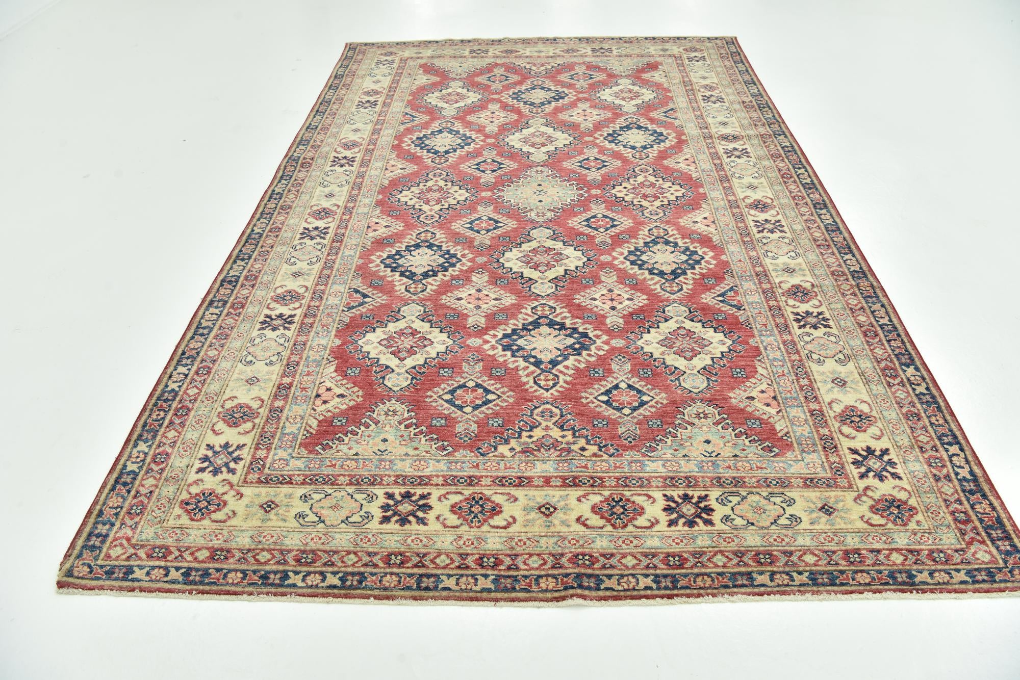6' 4 x 10' 3 Hand Knotted Kazak Oriental Rug