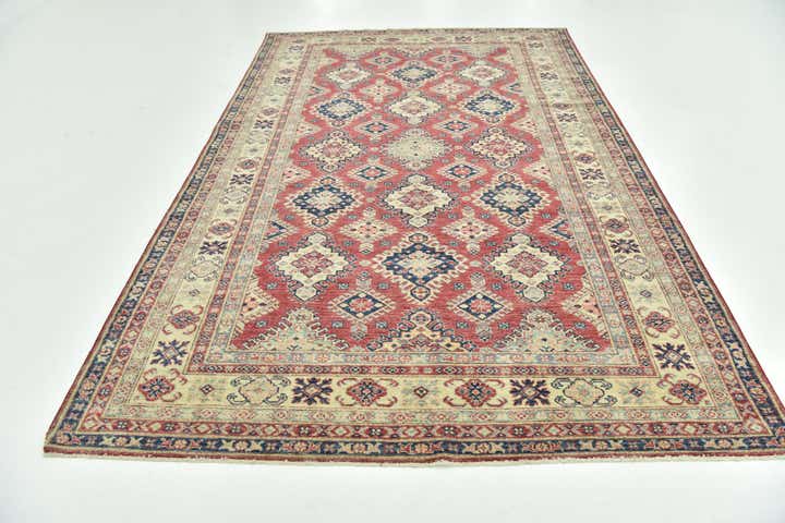 6' 4 x 10' 3 Hand Knotted Kazak Oriental Rug