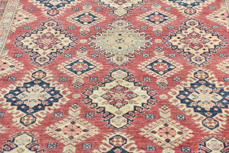 Detail image of 6' 4 x 10' 3 Hand Knotted Kazak Oriental Rug