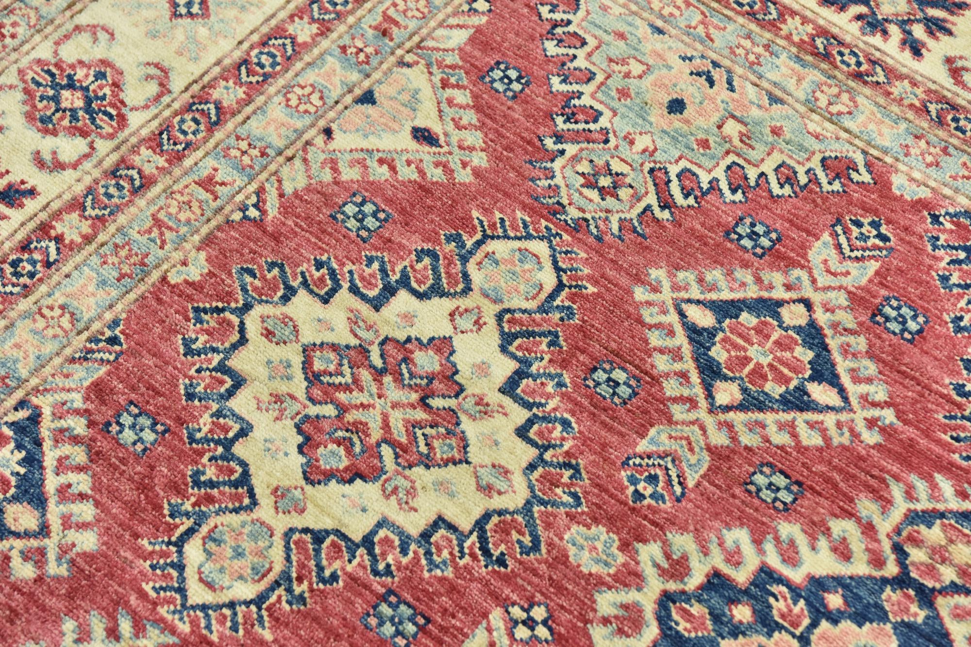 6' 4 x 10' 3 Hand Knotted Kazak Oriental Rug
