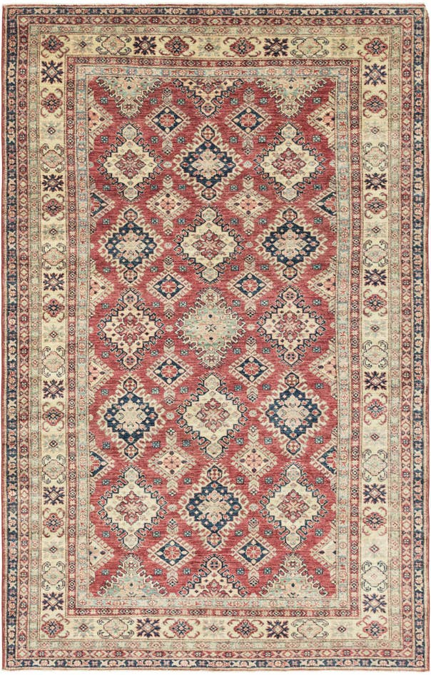 Detail image of 6' 4 x 10' 3 Hand Knotted Kazak Oriental Rug