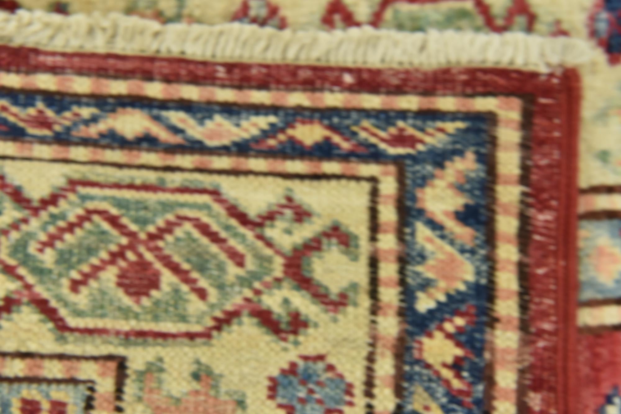 85cm x 115cm anudado a mano Kazak Alfombra