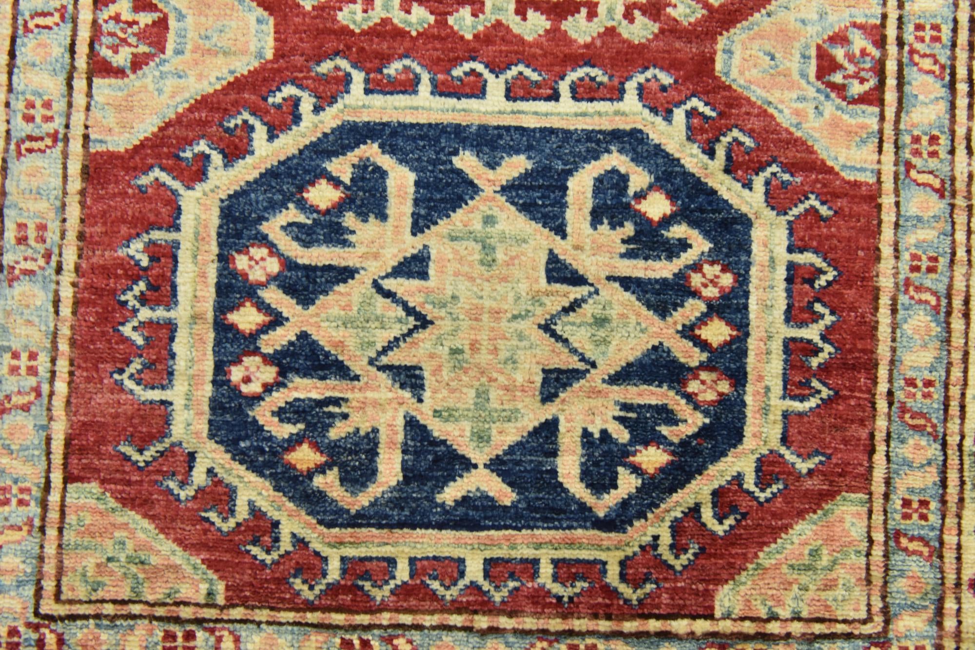 85cm x 115cm anudado a mano Kazak Alfombra