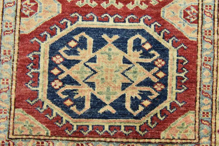 85cm x 115cm anudado a mano Kazak Alfombra