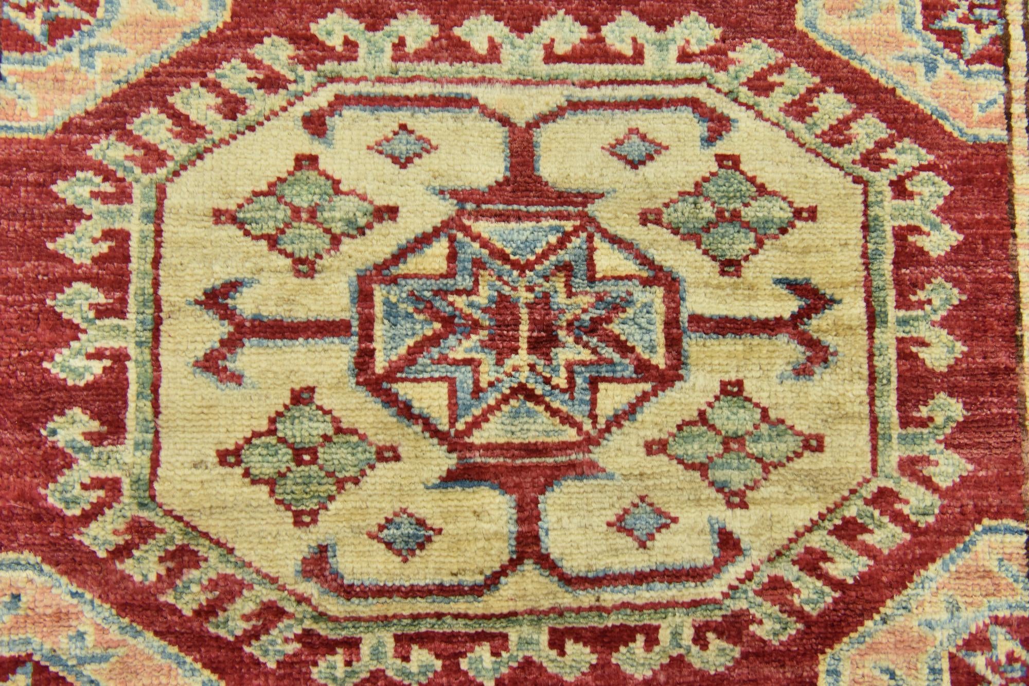 85cm x 115cm anudado a mano Kazak Alfombra