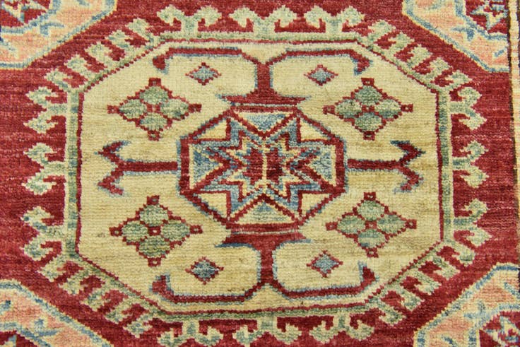 Detail image of 85cm x 115cm anudado a mano Kazak Alfombra