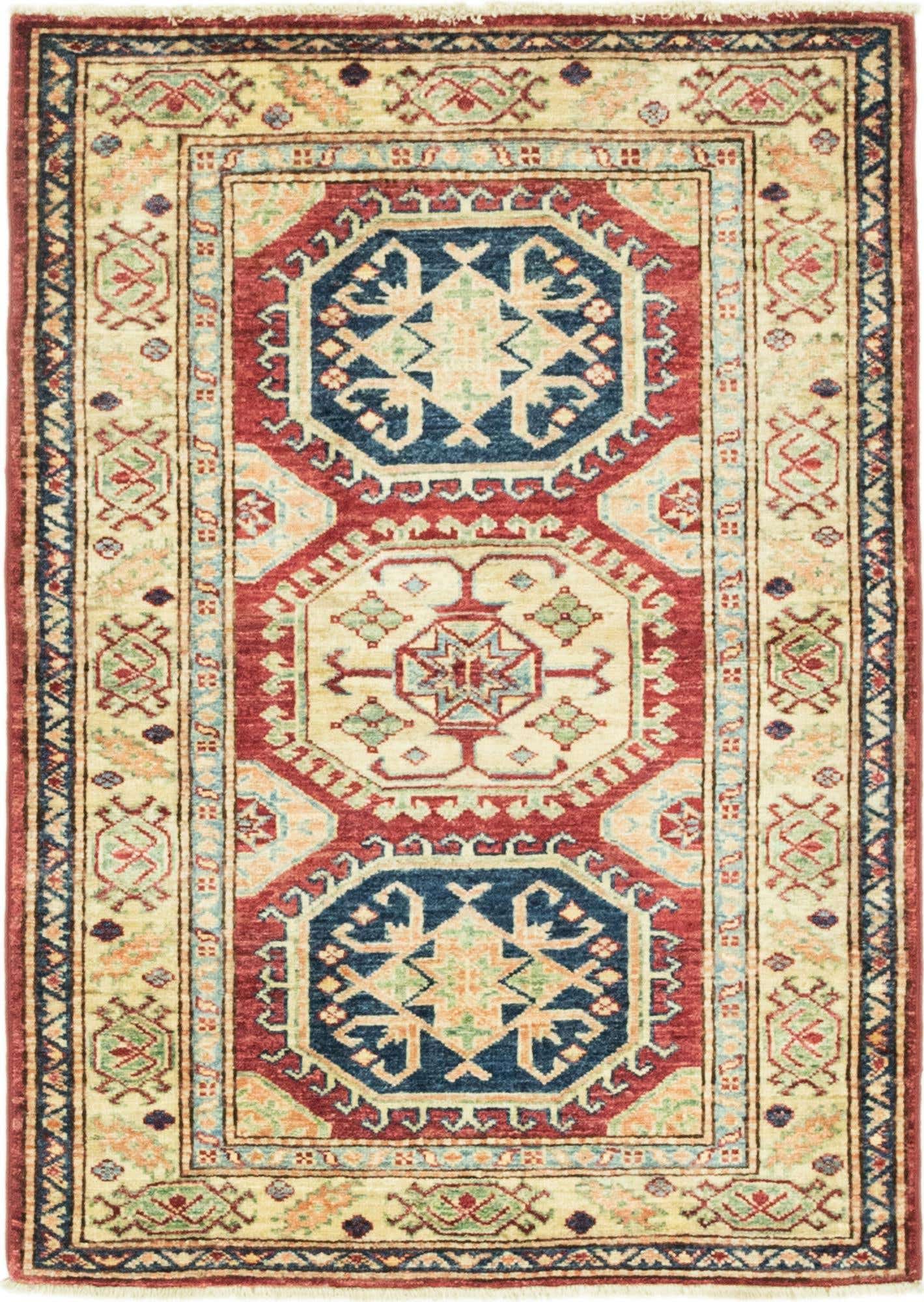 85cm x 115cm anudado a mano Kazak Alfombra