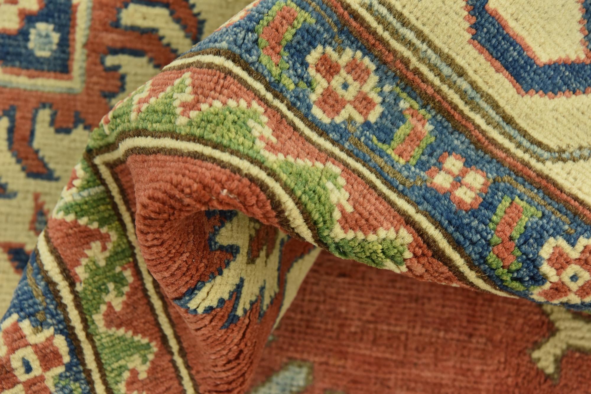 6' 1 x 9' 10 Hand Knotted Kazak Rug