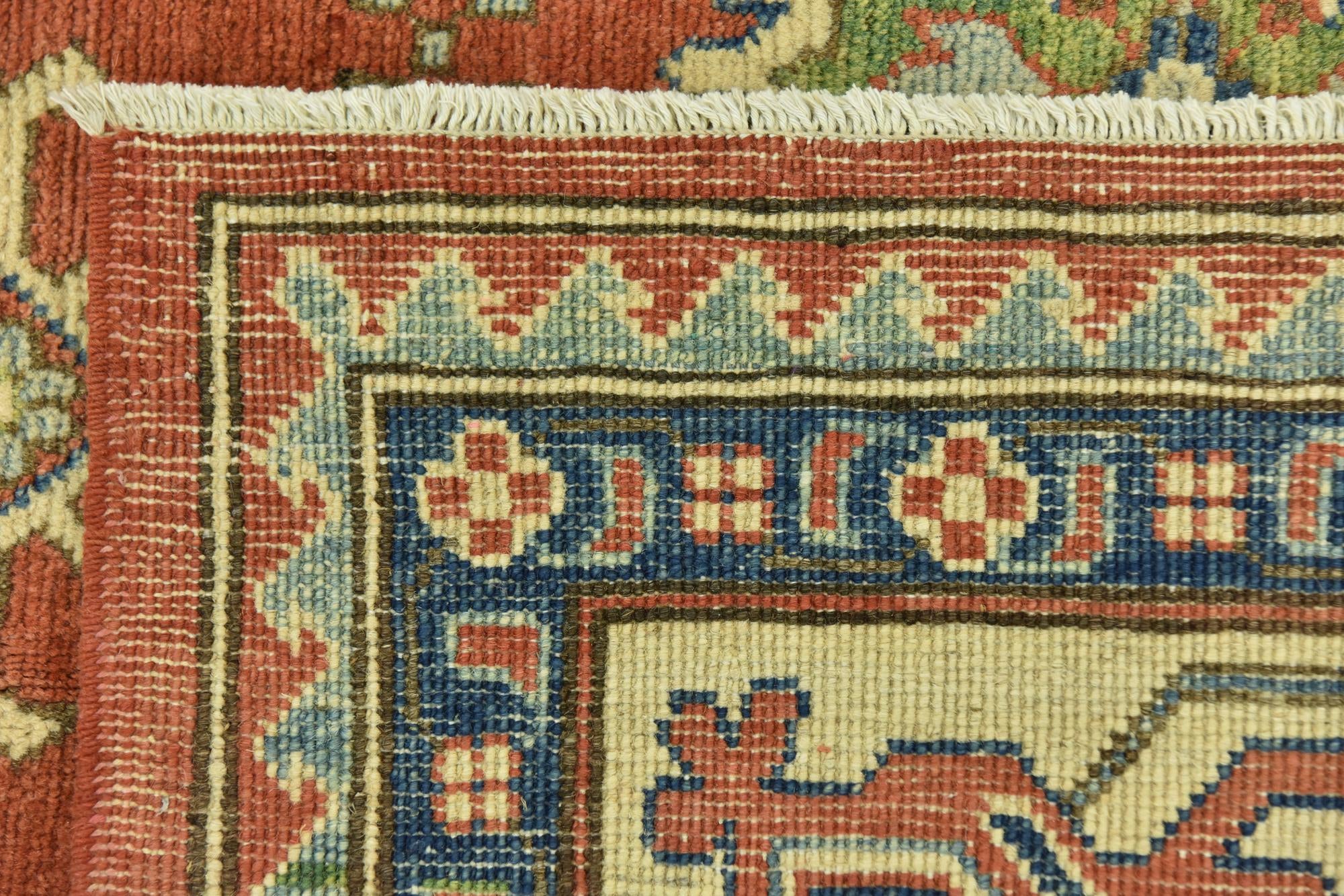 6' 1 x 9' 10 Hand Knotted Kazak Rug