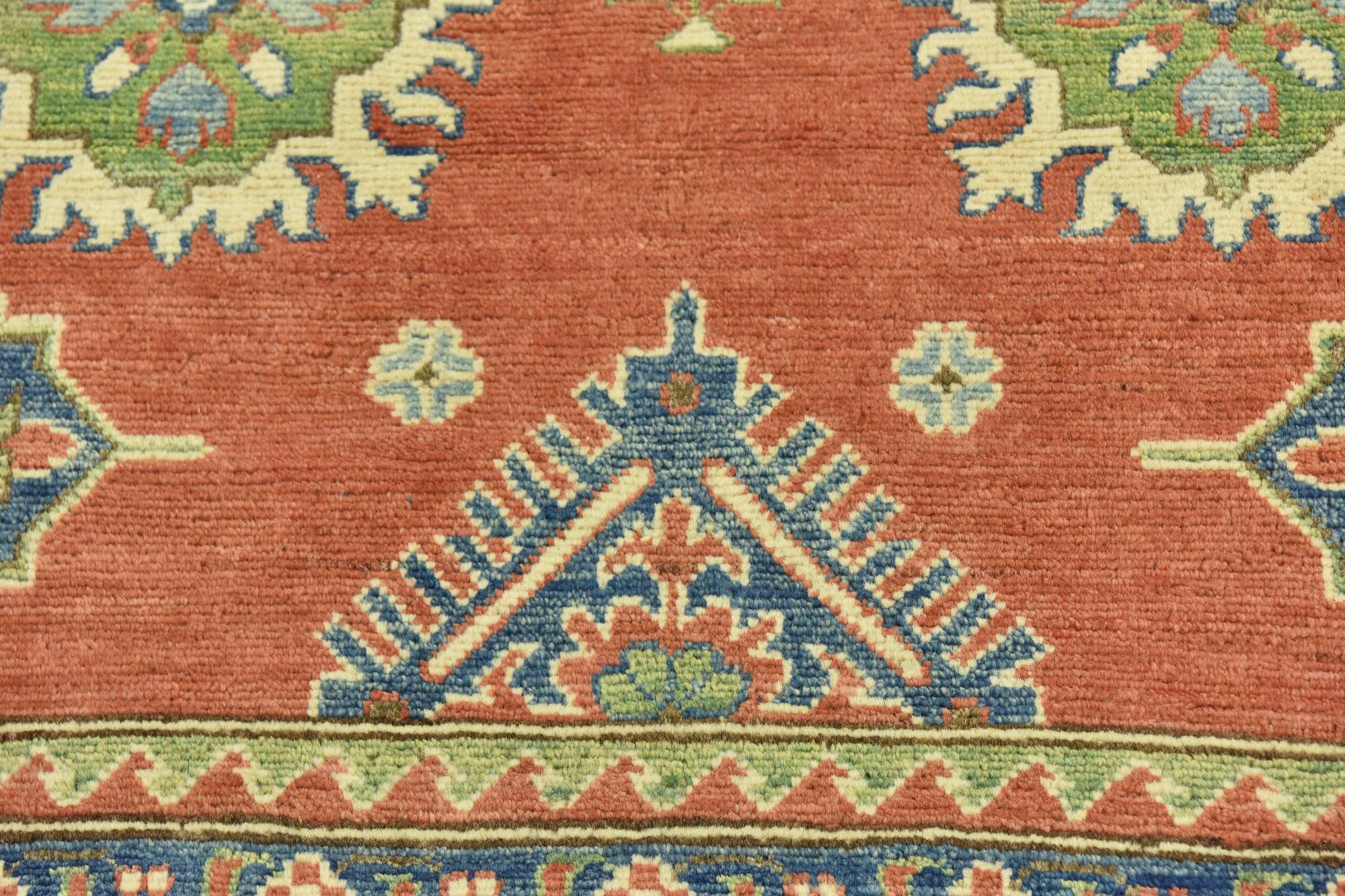 6' 1 x 9' 10 Hand Knotted Kazak Rug