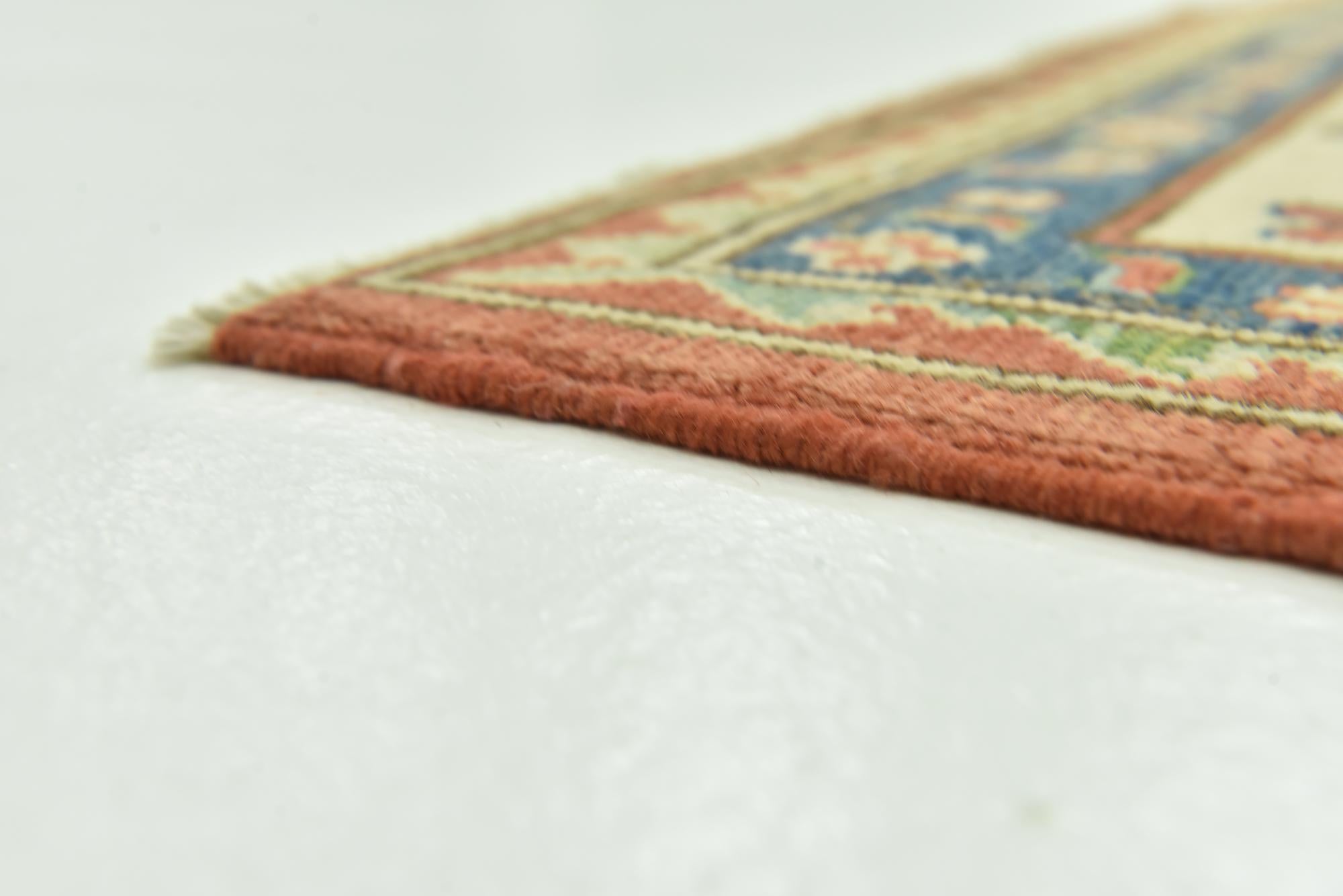 6' 1 x 9' 10 Hand Knotted Kazak Rug