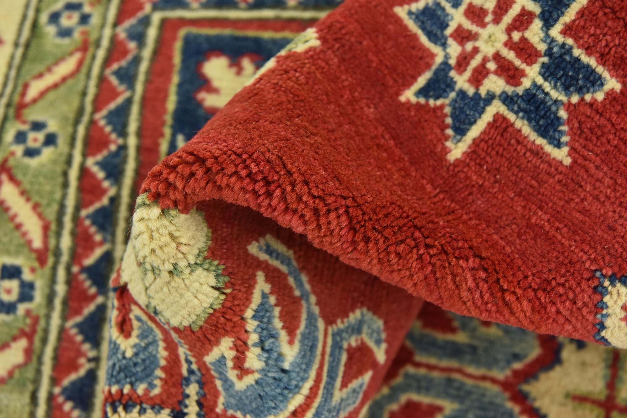 6' 8 x 9' 8 Hand Knotted Kazak Rug