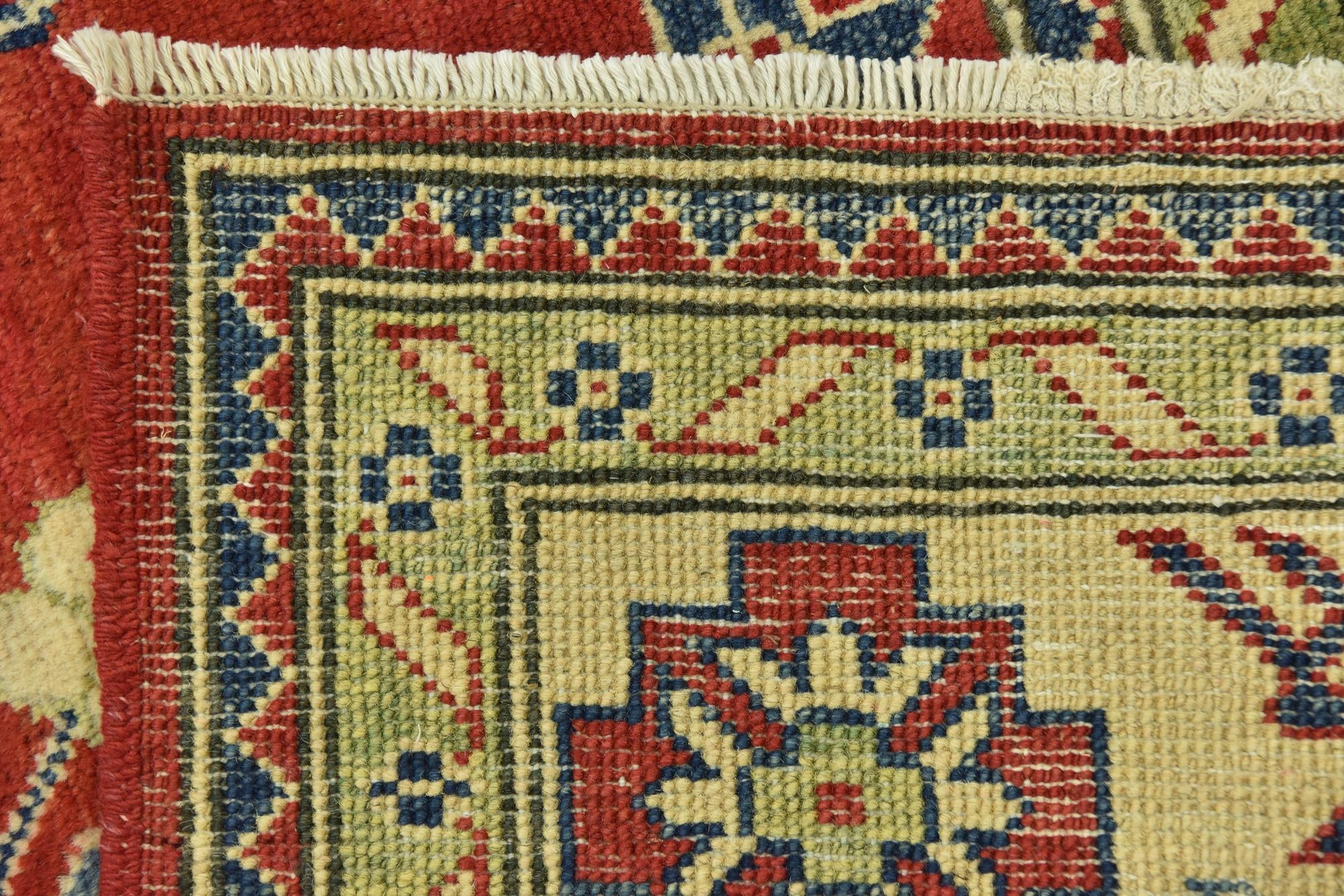 6' 8 x 9' 8 Hand Knotted Kazak Rug