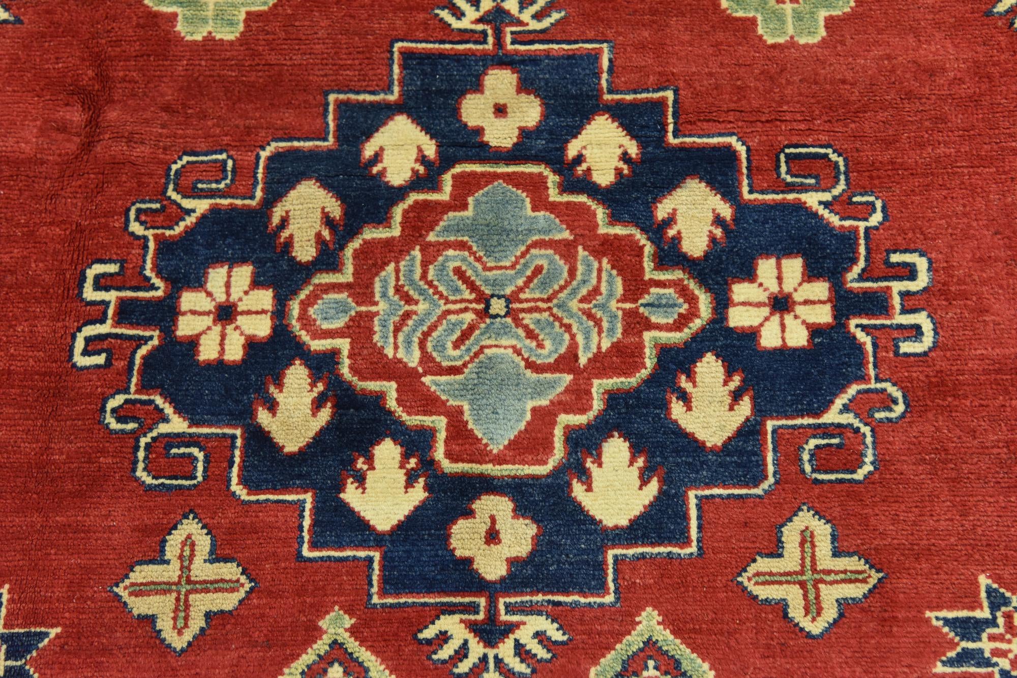 6' 8 x 9' 8 Hand Knotted Kazak Rug