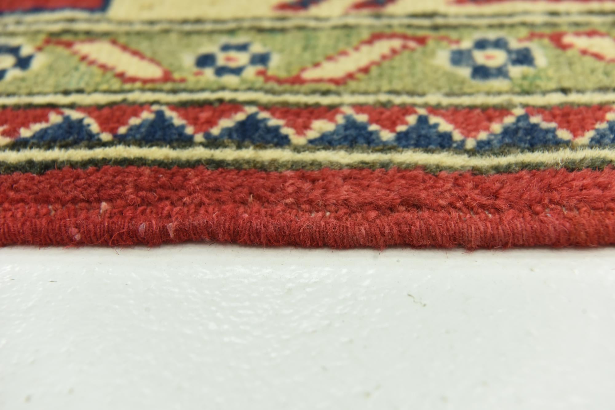 6' 8 x 9' 8 Hand Knotted Kazak Rug