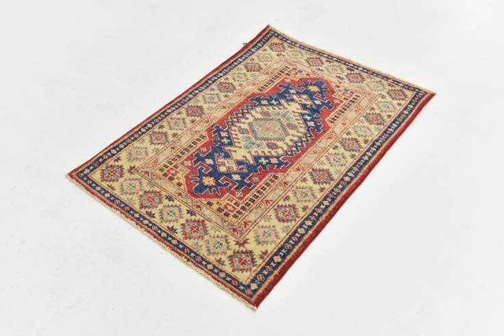 Detail image of 2' 9 x 4' Hand Knotted Kazak Oriental Rug