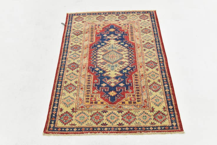 Detail image of 2' 9 x 4' Hand Knotted Kazak Oriental Rug