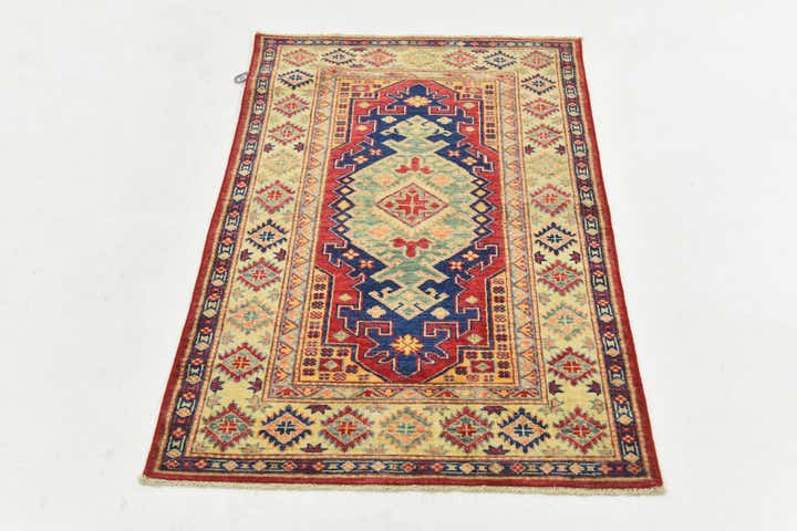 2' 8 x 4' Hand Knotted Kazak Rug