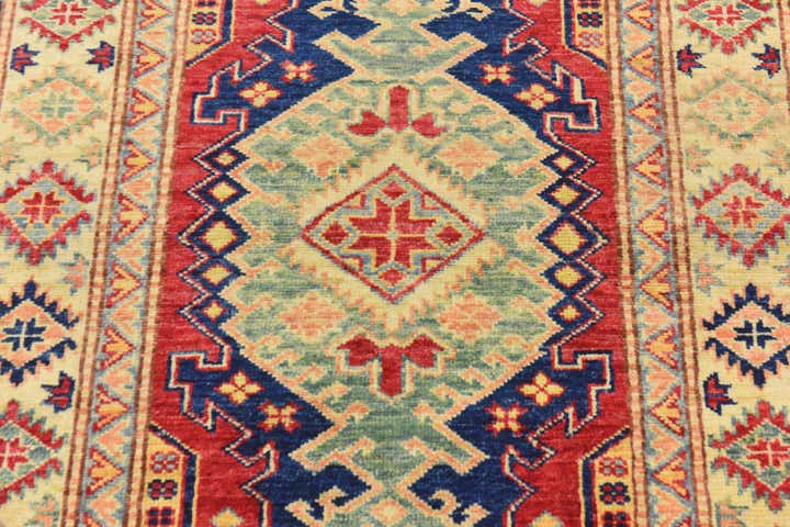 2' 8 x 4' Hand Knotted Kazak Rug