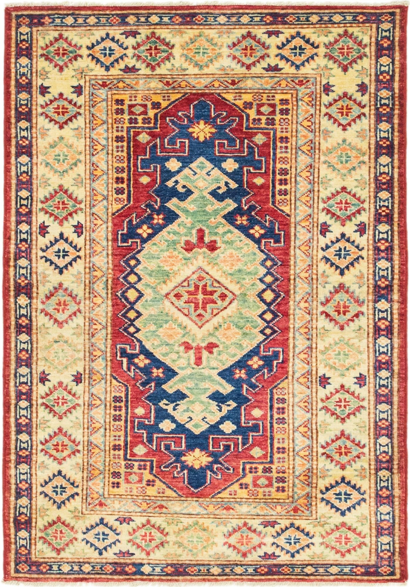 2' 8 x 4' Hand Knotted Kazak Rug